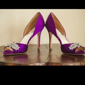 Badgley Mischka Orchid Heels Size 8